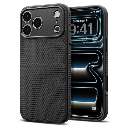 Case for Apple iPhone 18 Pro / 17 Pro, Spigen, Liquid Air, Matte Black ACS12149