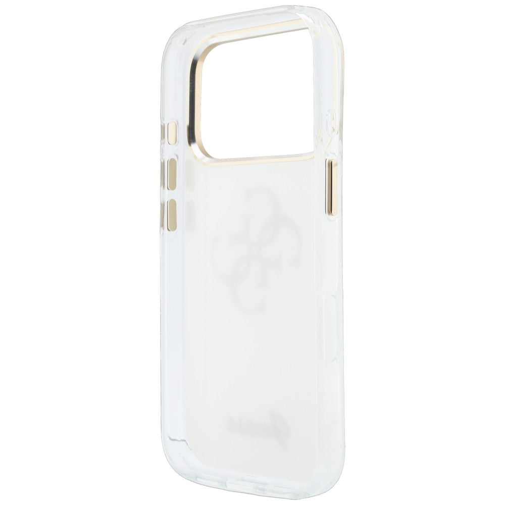 Case for Apple iPhone 18 Pro, Guess, IML 4G Metal Script, White