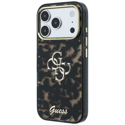 Case for Apple iPhone 18 Pro Max / 17 Pro Max, Guess, IML 4G Metal Script, Brown