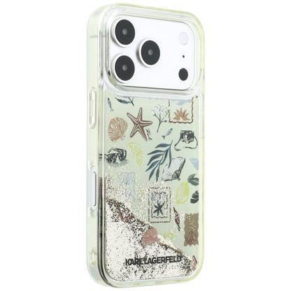 Case for Apple iPhone 18 Pro Max / 17 Pro Max, Karl Lagerfeld, Liquid Glitter Beach and Sand, Beige