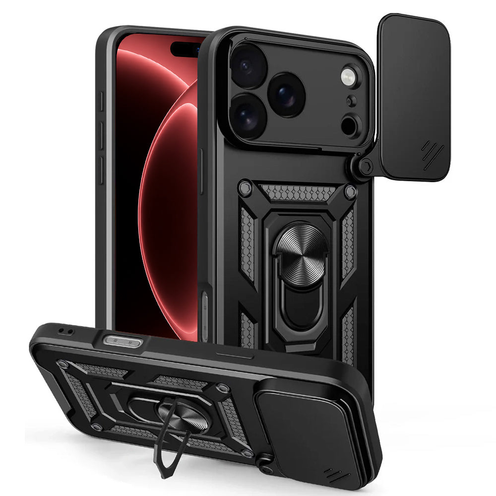 Case for Apple iPhone 18 Pro Max / 17 Pro Max, Techsuit, CamShield, Black