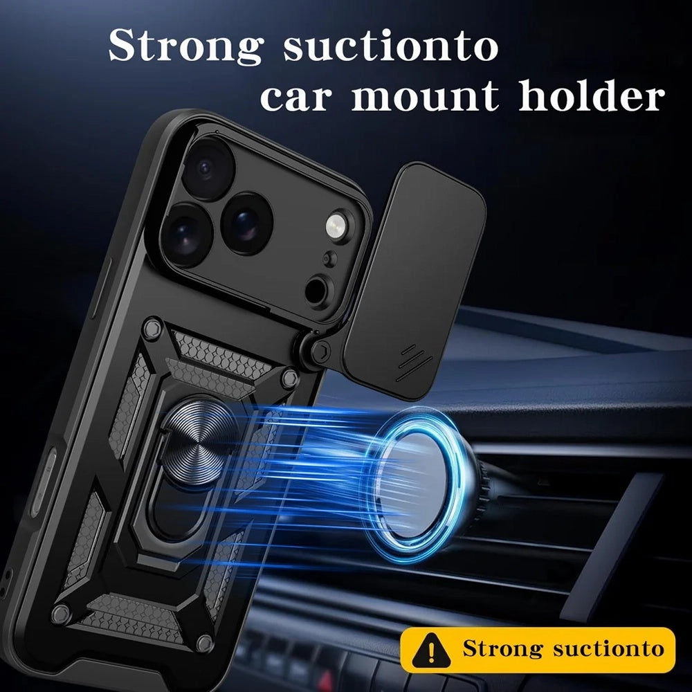 Case for Apple iPhone 18 Pro Max / 17 Pro Max, Techsuit, CamShield, Black