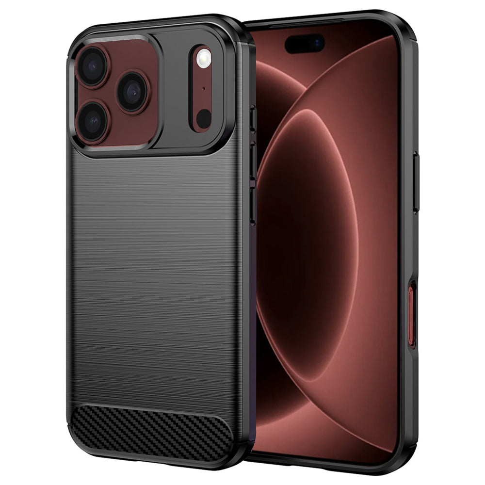 Case for Apple iPhone 18 Pro Max / 17 Pro Max, Techsuit, Carbon, Black
