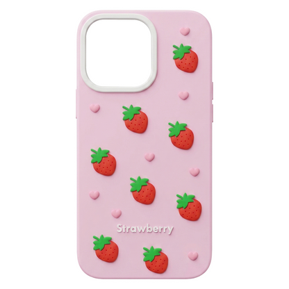 Case for Apple iPhone 16 Pro, OEM, Strawberry, Pink