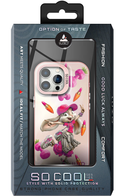 Case for Apple iPhone 14 Pro Max, LUXO So CooL, ArcadiA Rabbit, Multicolor