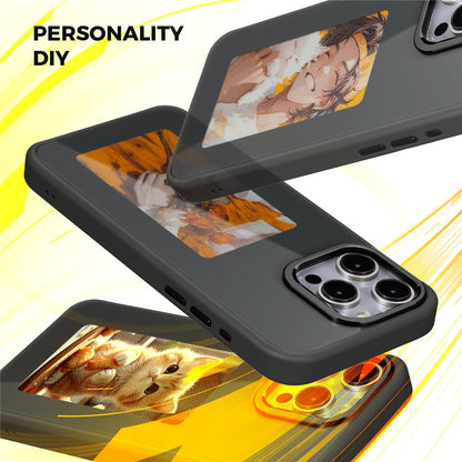Case for Apple iPhone 15 Pro, OEM, Customized E-Ink Display, Black