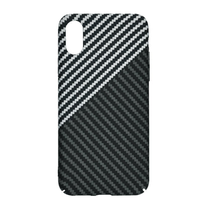 Case for Apple iPhone XR, Techsuit, Carbonite FiberShell, Black Gray