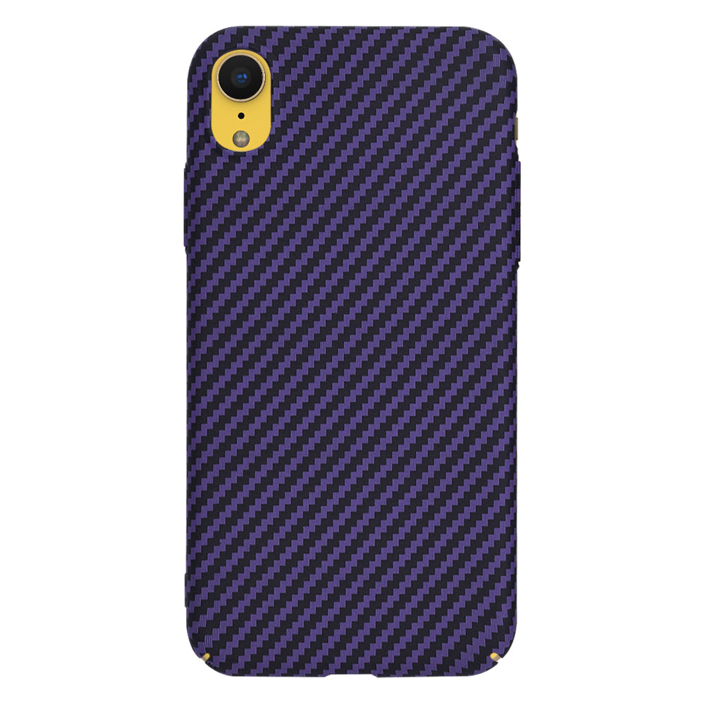 Case for Apple iPhone XR, Techsuit, Carbonite FiberShell, Purple