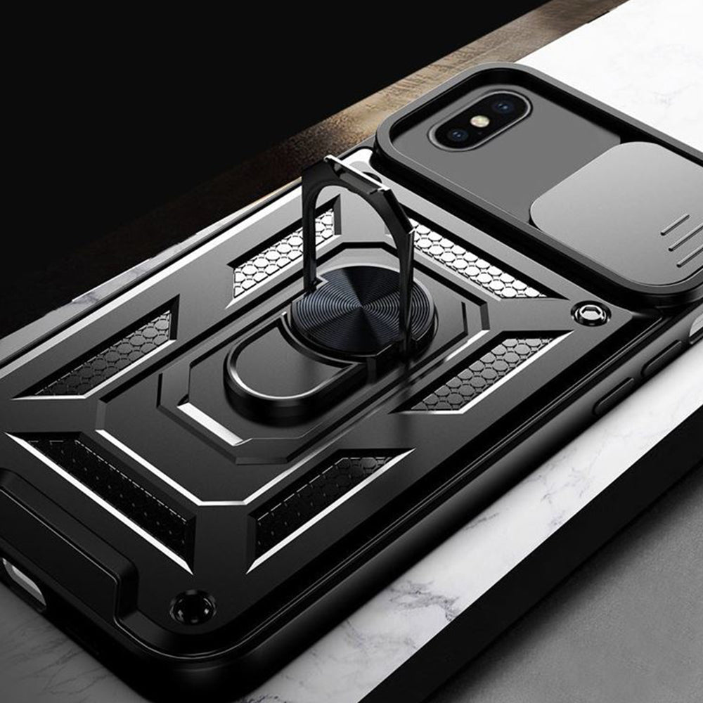 Case for Apple iPhone XS / X, Techsuit, CamShield, Black