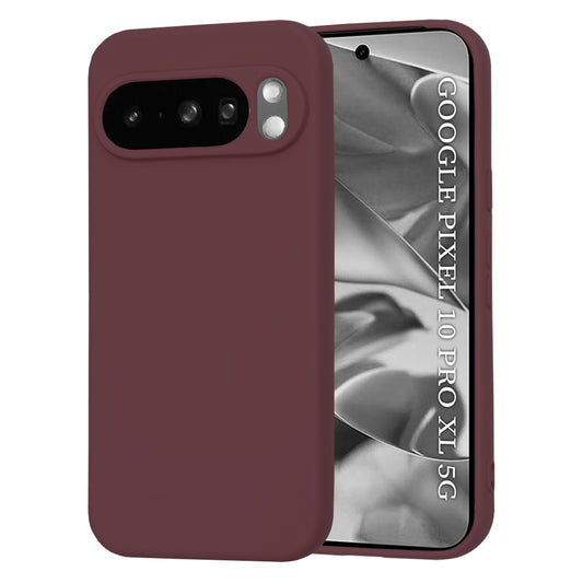 Case for Google Pixel 10 Pro XL, Techsuit, SoftFlex, Burgundy