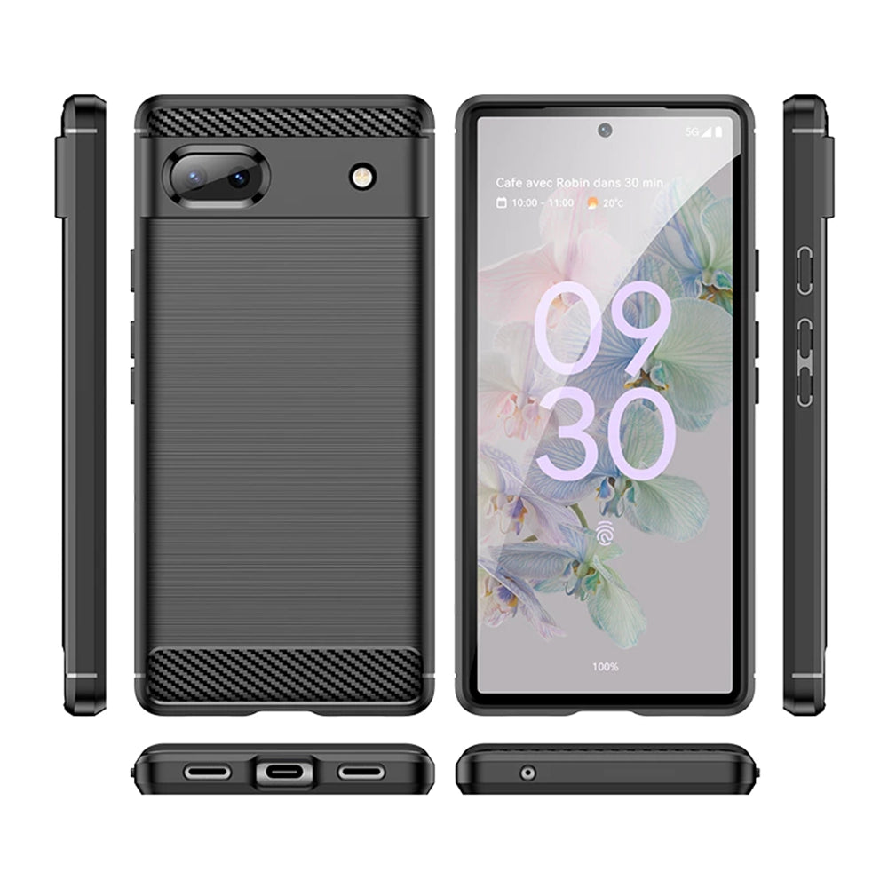 Case for Google Pixel 6a, Techsuit, Carbon, Black
