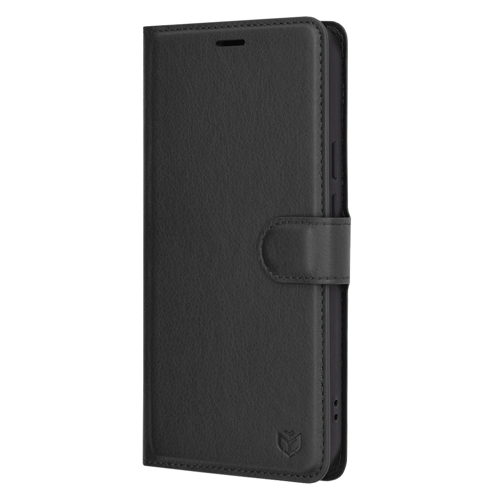 Case for Google Pixel 9 Pro XL, Techsuit, Leather Folio, Black