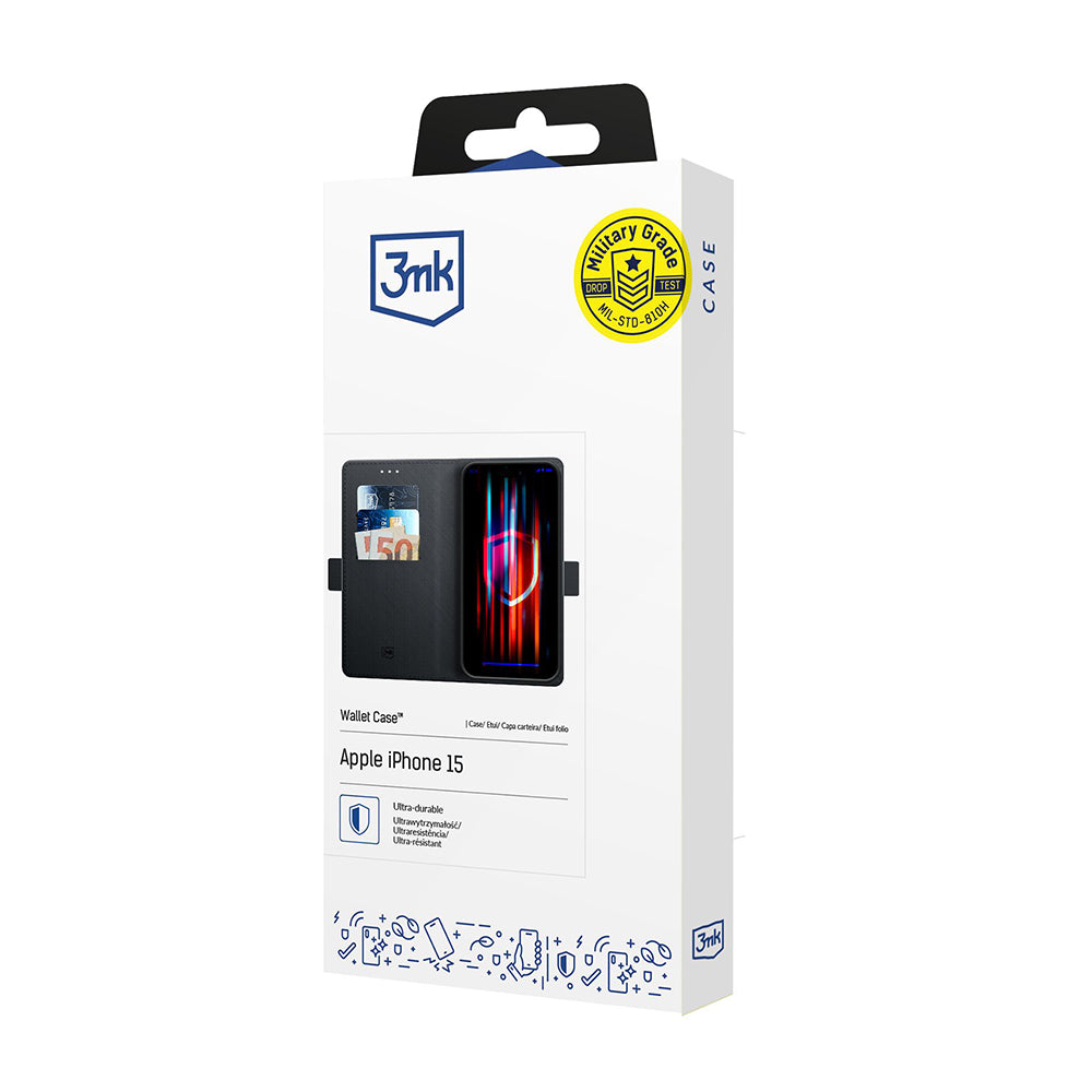 Case for Google Pixel 9a, 3MK, Wallet, Black