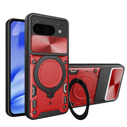 Case for Google Pixel 9a, Techsuit, CamGuard Pro, Red