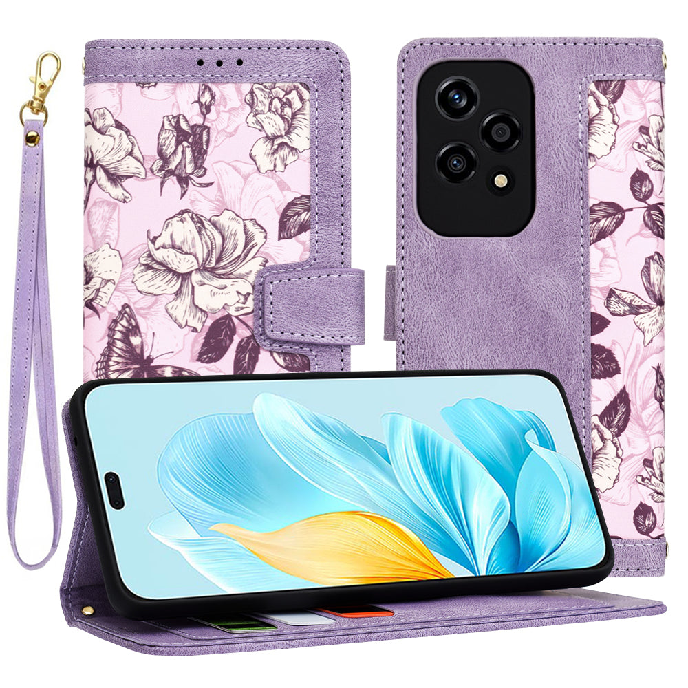 Case for Honor 200 Lite, Techsuit, FlipCraft, Purple