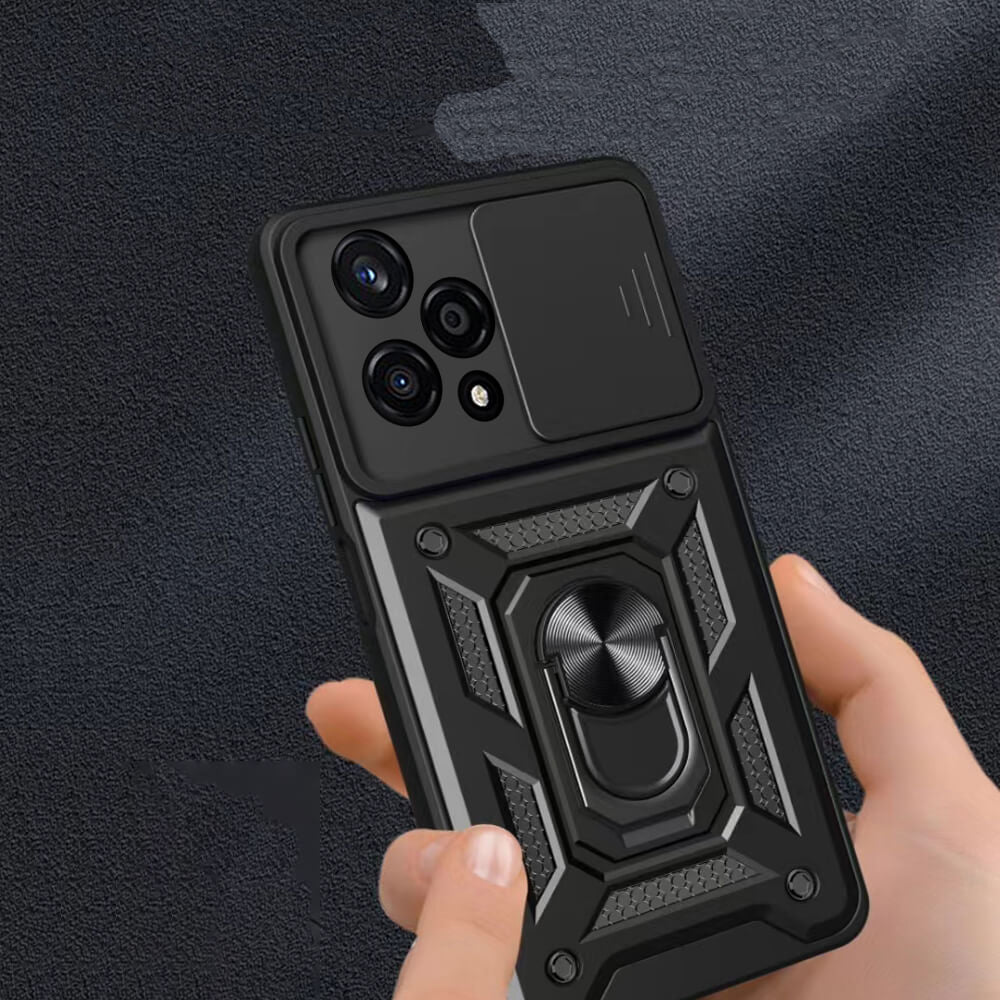 Case for Honor 200, Techsuit, CamShield, Black