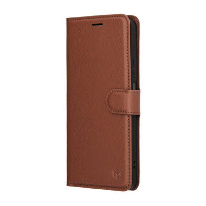 Case for Honor 400 Smart 4G / X7d 4G / 400 Smart 5G, Techsuit, Leather Folio, Brown