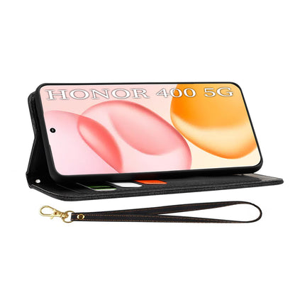 Case for Honor 400, Techsuit, FlipCraft, Black