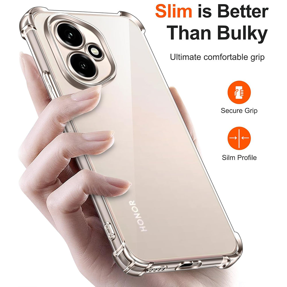 Case for Honor 400, Techsuit, Shockproof Clear, Transparent