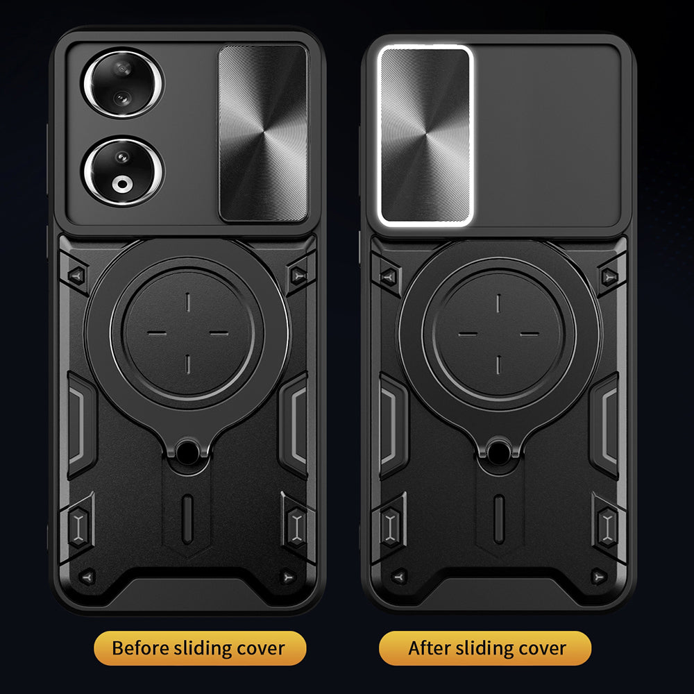 Case for Honor 90, Techsuit, CamGuard Pro, Black