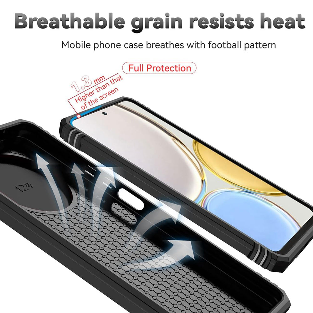 Case for Honor Magic5 Lite, Techsuit, CamShield, Black