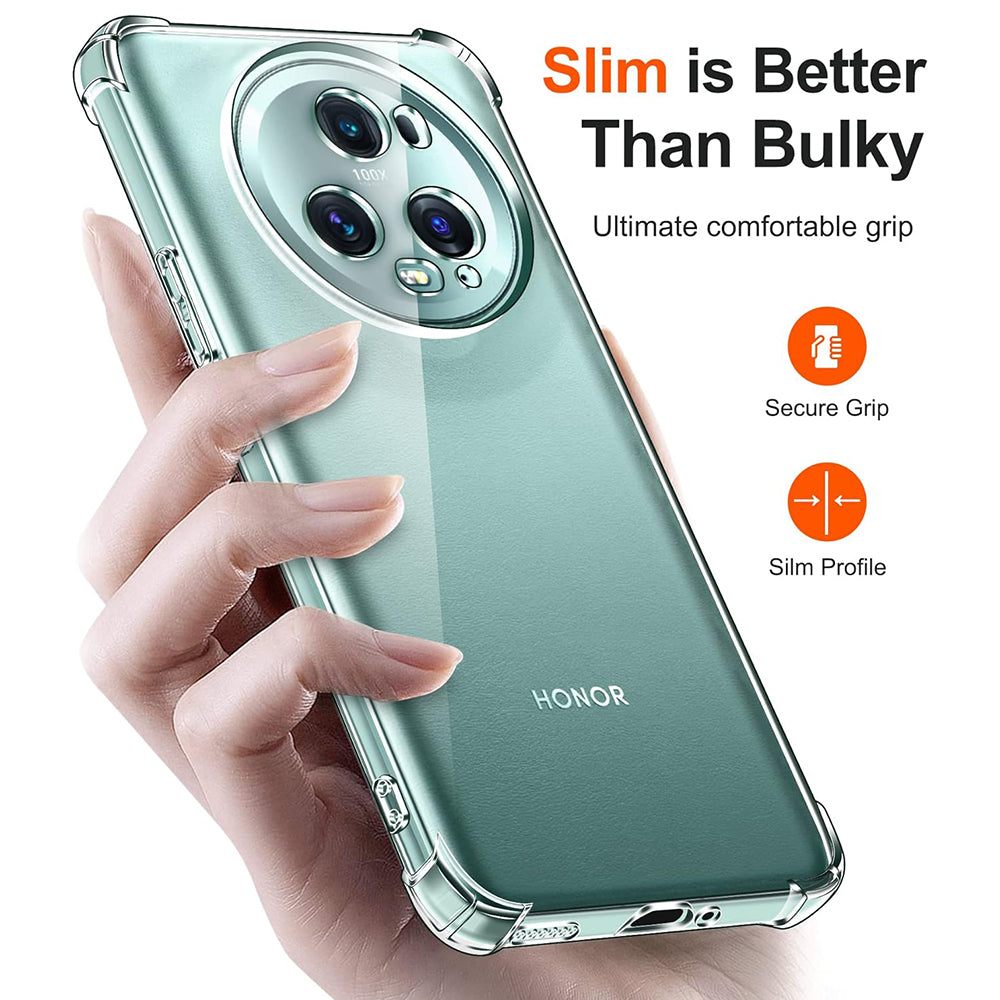 Case for Honor Magic5 Pro, Techsuit, Shockproof Clear, Transparent