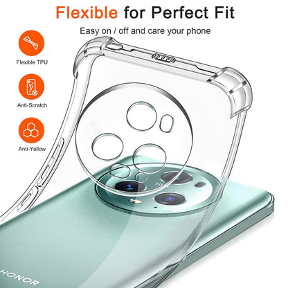 Case for Honor Magic5 Pro, Techsuit, Shockproof Clear, Transparent