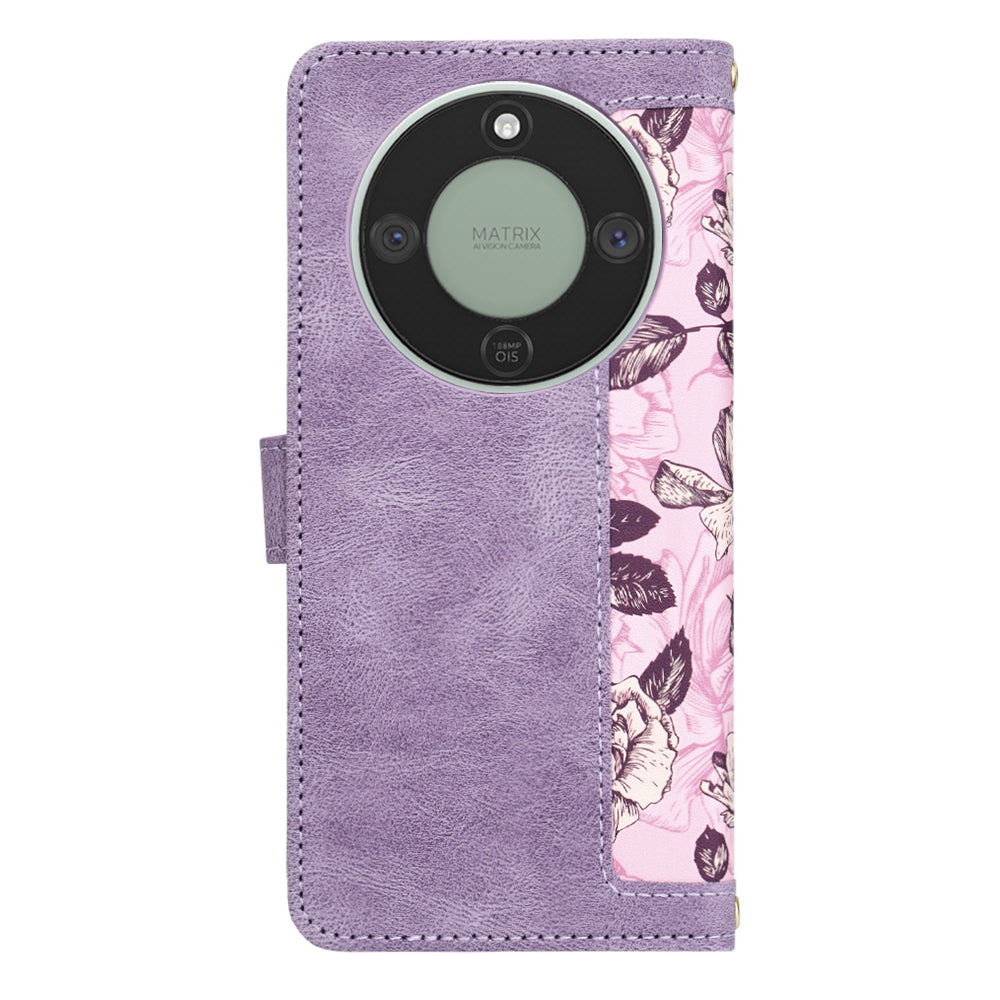 Case for Honor Magic8 Lite, Techsuit, FlipCraft, Purple