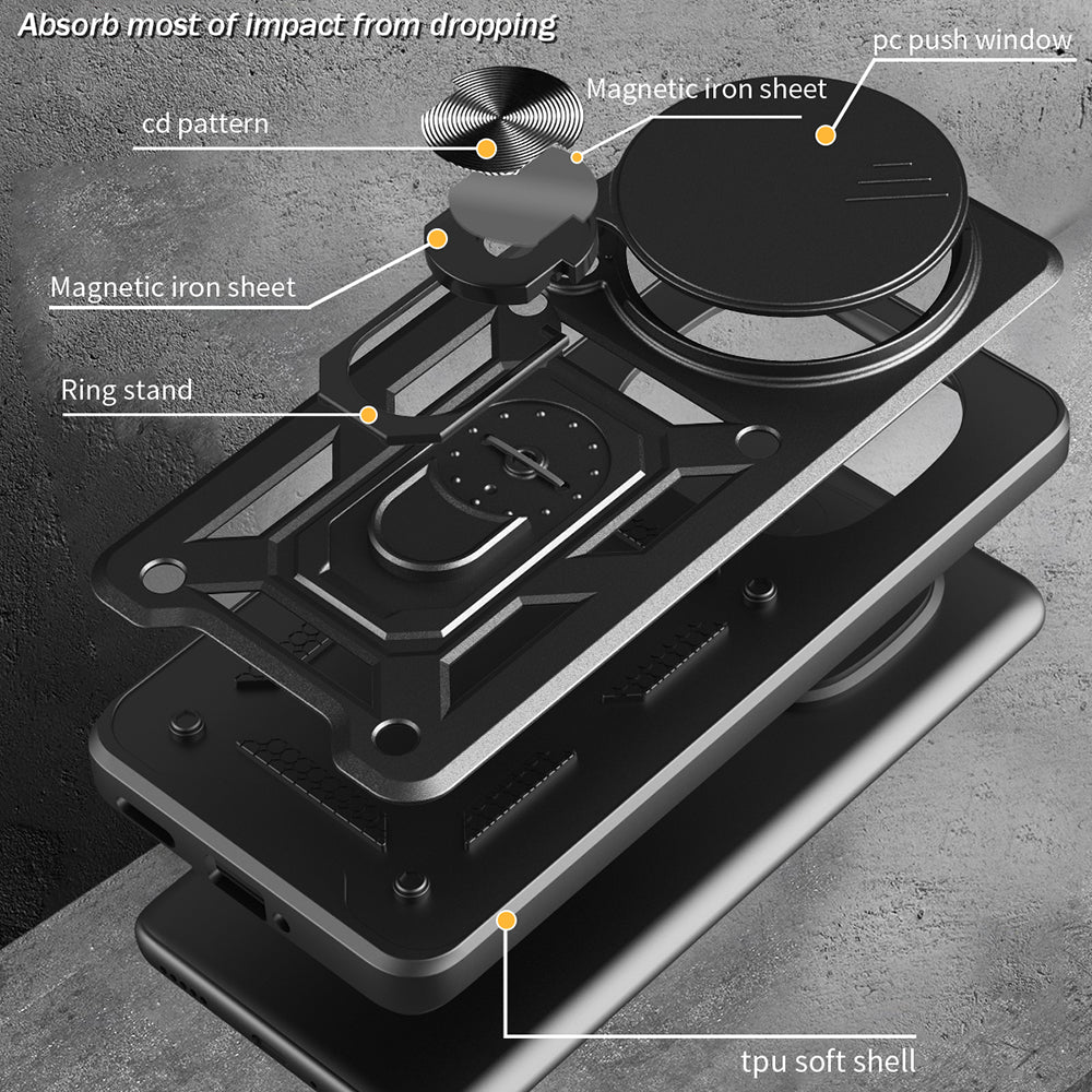 Case for Honor Magic8 Pro, Techsuit, CamShield, Gold