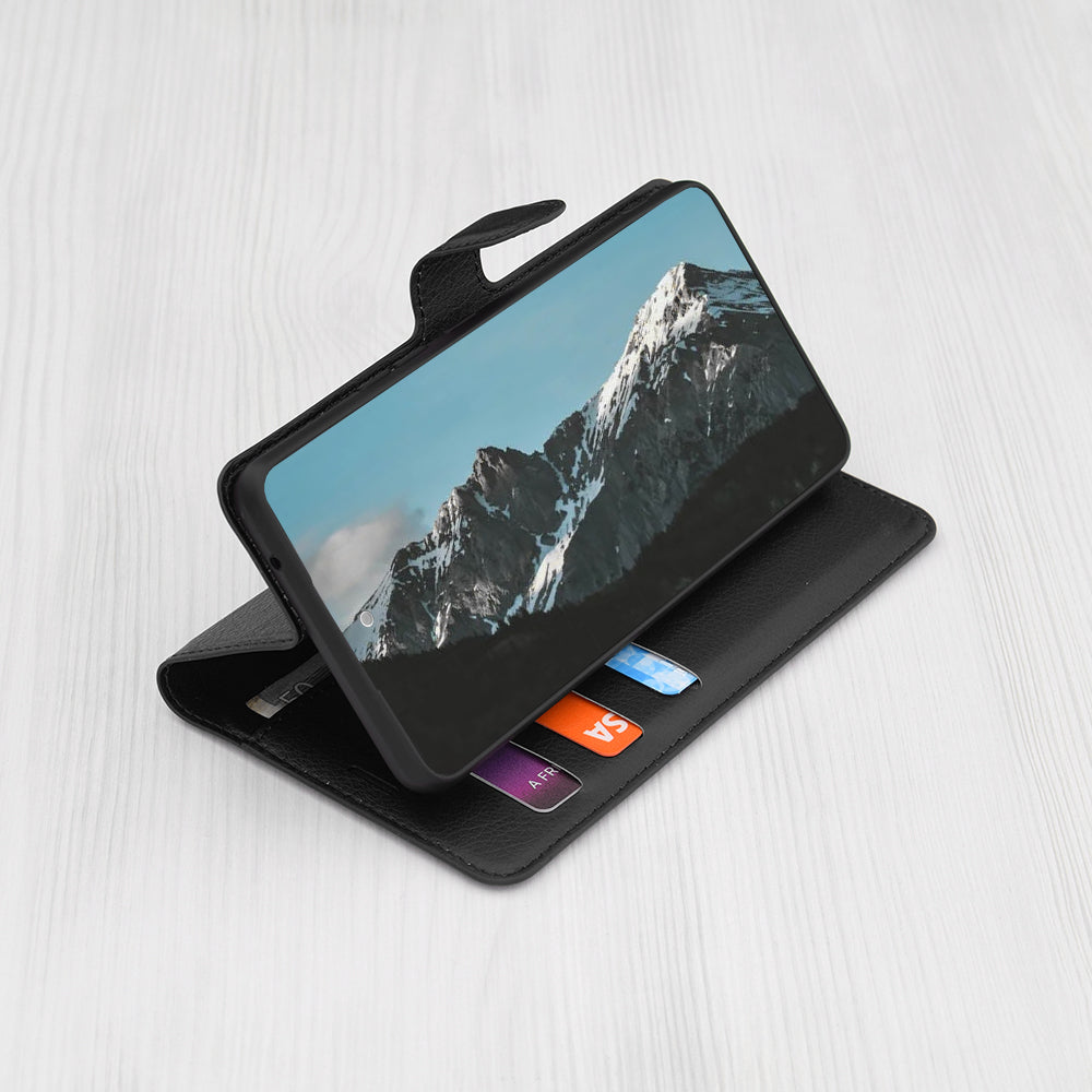 Case for Honor Magic8 Pro, Techsuit, Leather Folio, Black