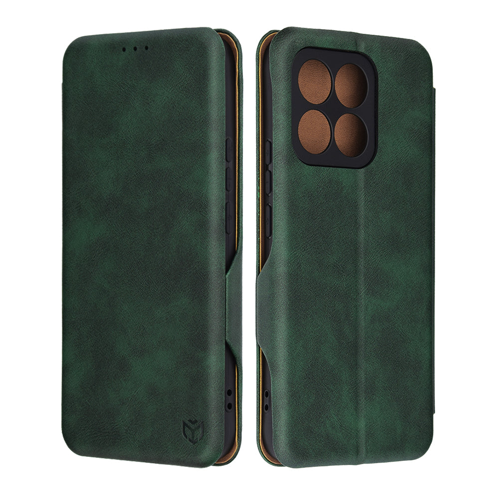 Case for Honor X8c, Techsuit, Safe Wallet Plus, Green