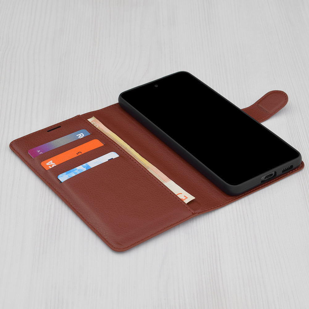 Case for Honor X9c / Magic7 Lite, Techsuit, Leather Folio, Brown