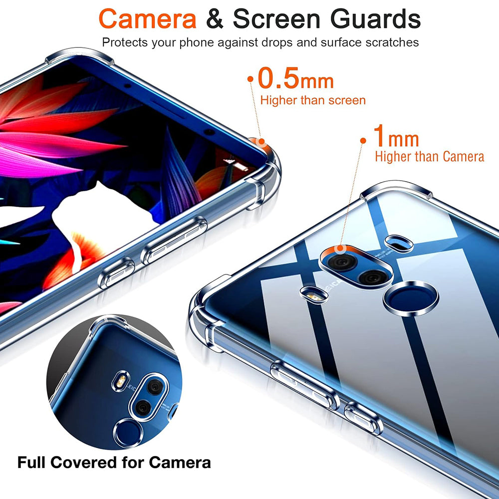 Case for Huawei Mate 10 Pro, Techsuit, Shockproof Clear, Transparent