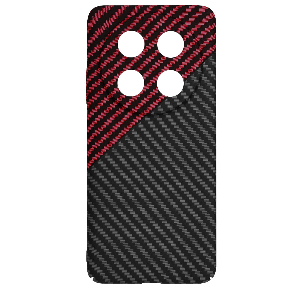Case for Huawei nova 13i / nova 12i, Techsuit, Carbonite FiberShell, Black Red