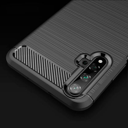 Case for Huawei nova 5T / Honor 20, Techsuit, Carbon, Black