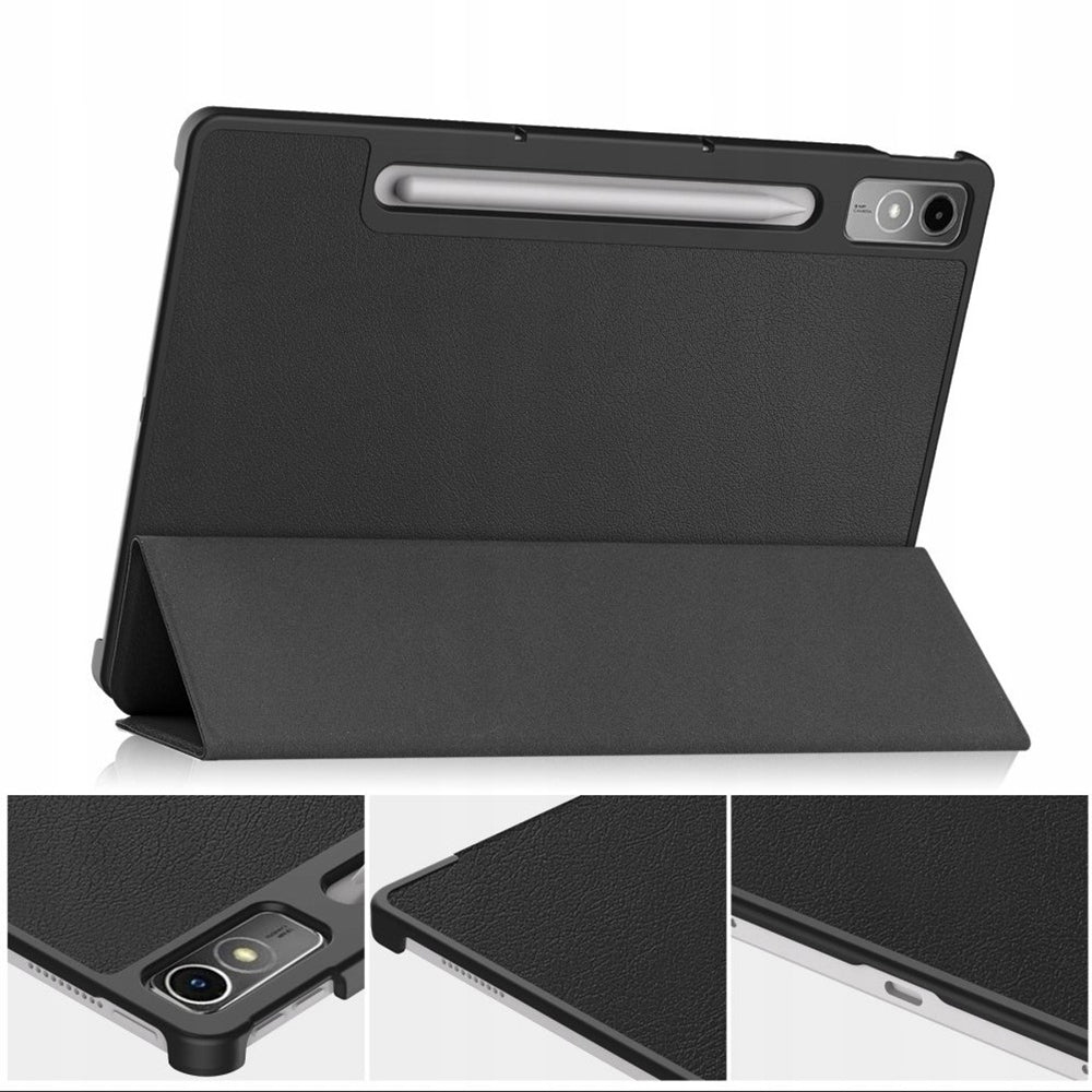 Case for Lenovo Tab P12, Techsuit, FoldPro, Black