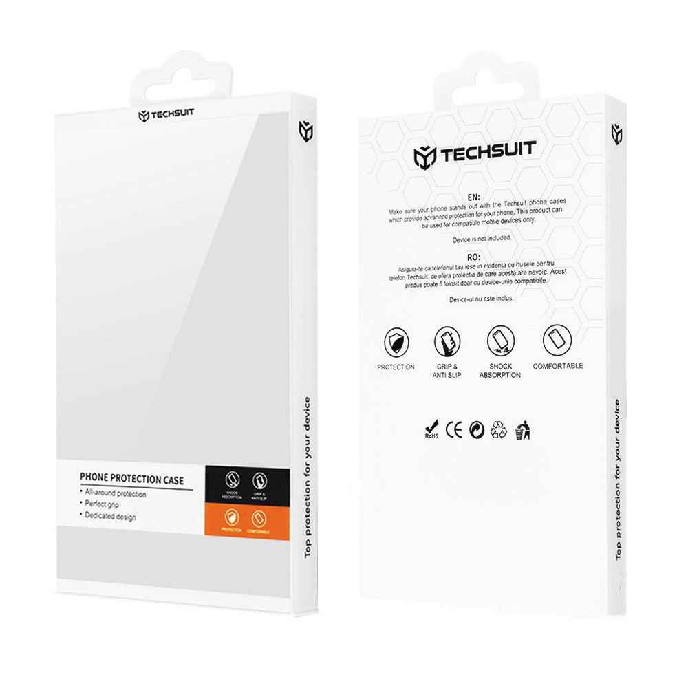 Case for Motorola Edge 60 Pro, Techsuit, Carbon Shield Pro, White