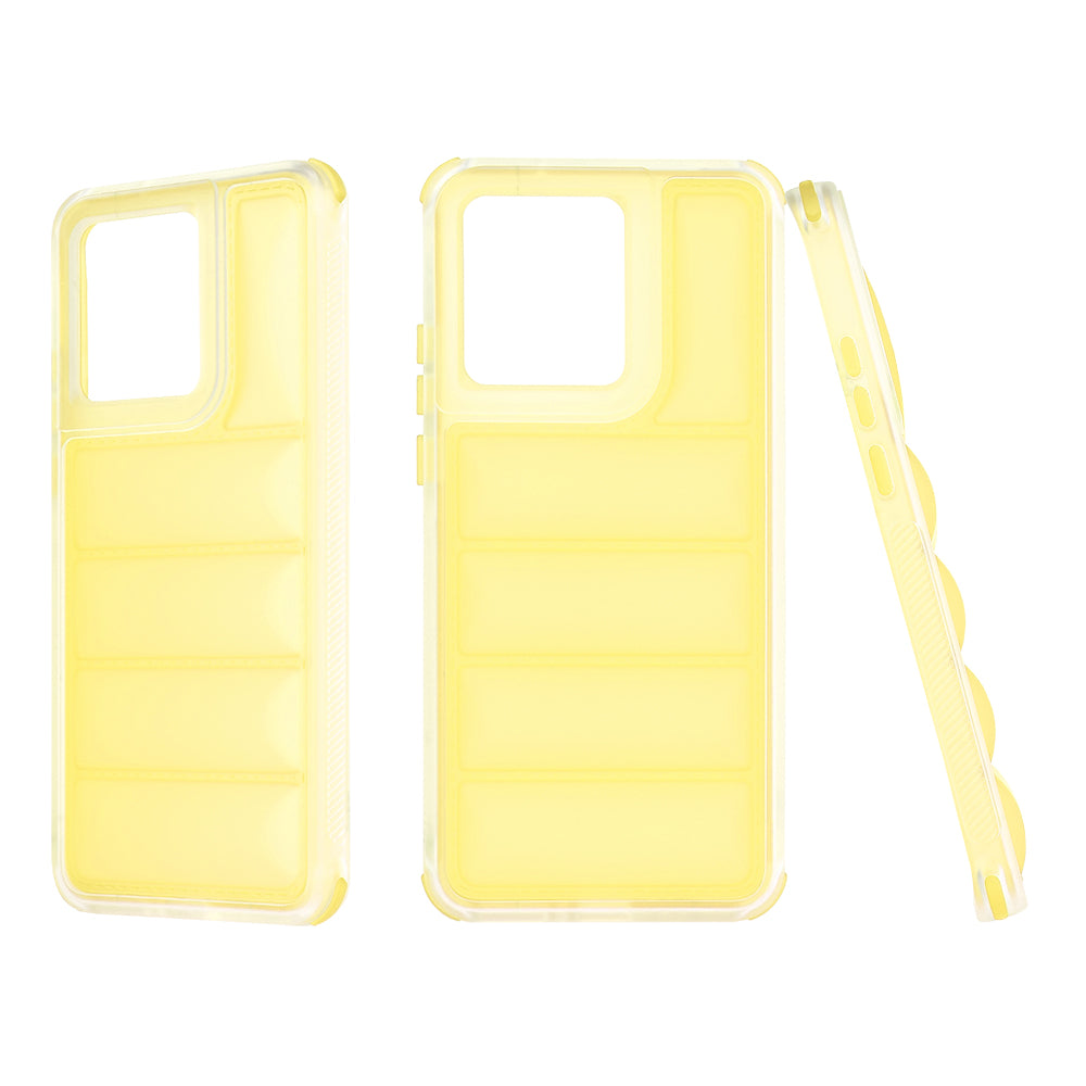 Case for Motorola Edge 40 Neo, Techsuit, Wave Shield, Yellow