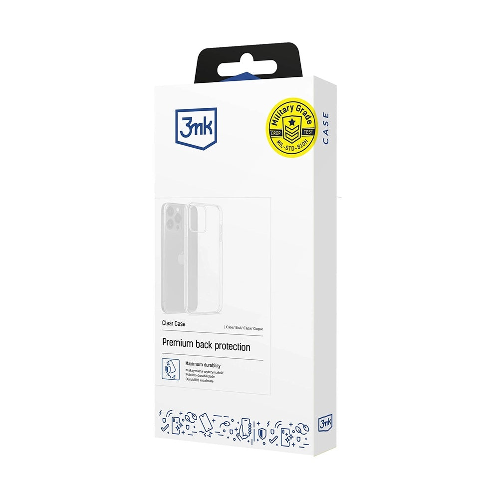 Case for Motorola Edge 60 Pro, 3MK, Clear, Transparent