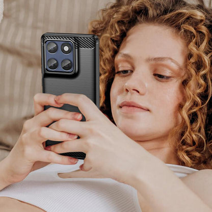 Case for Motorola Edge 60 Pro, Techsuit, Carbon, Black