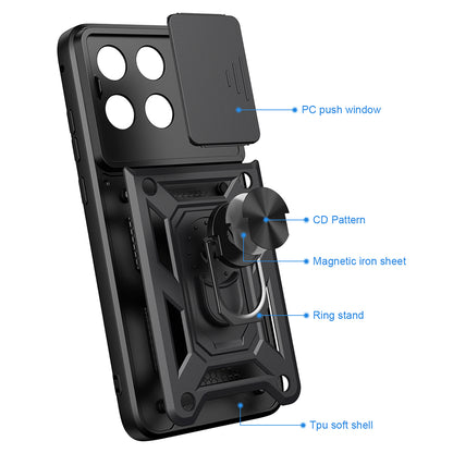 Case for Motorola Edge 70 Fusion, Techsuit, CamShield, Black