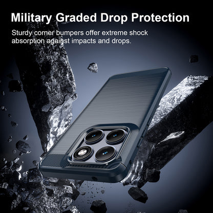 Case for Motorola Edge 70 Fusion, Techsuit, Carbon, Blue