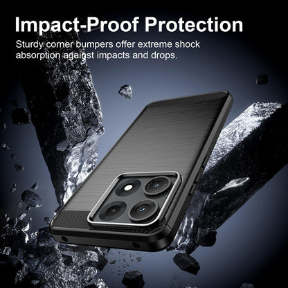 Case for Motorola Edge 70 Max, Techsuit, Carbon, Black