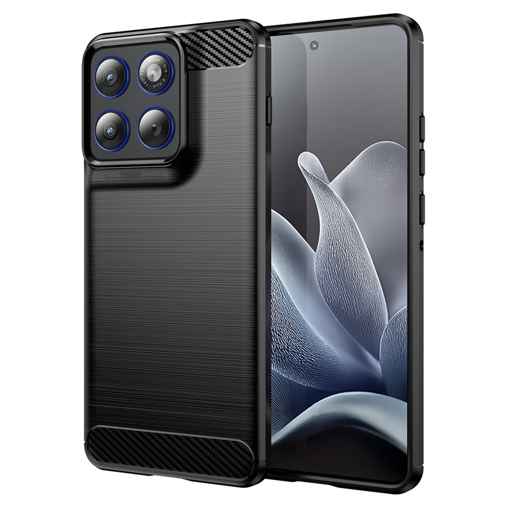 Case for Motorola Edge 70, Techsuit, Carbon, Black