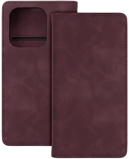 Case for Motorola Moto G34, OEM, Smart Suede, Burgundy