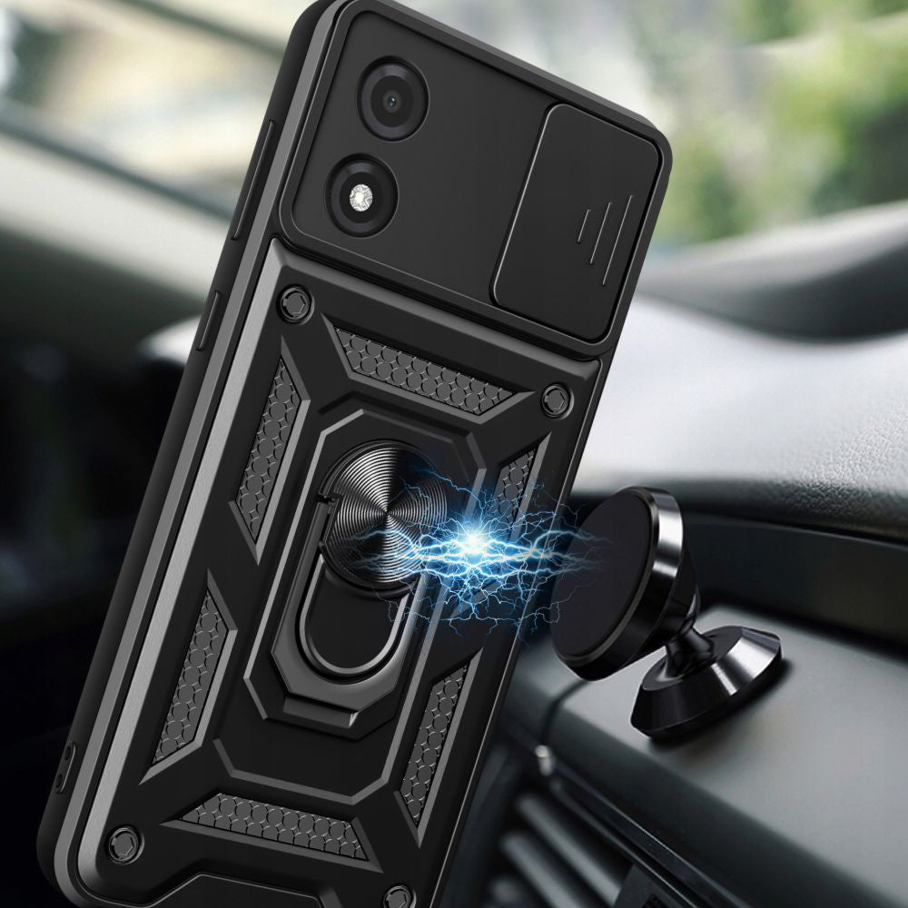Case for Motorola Moto E13, Techsuit, CamShield, Black