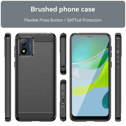 Case for Motorola Moto E13, Techsuit, Carbon, Black