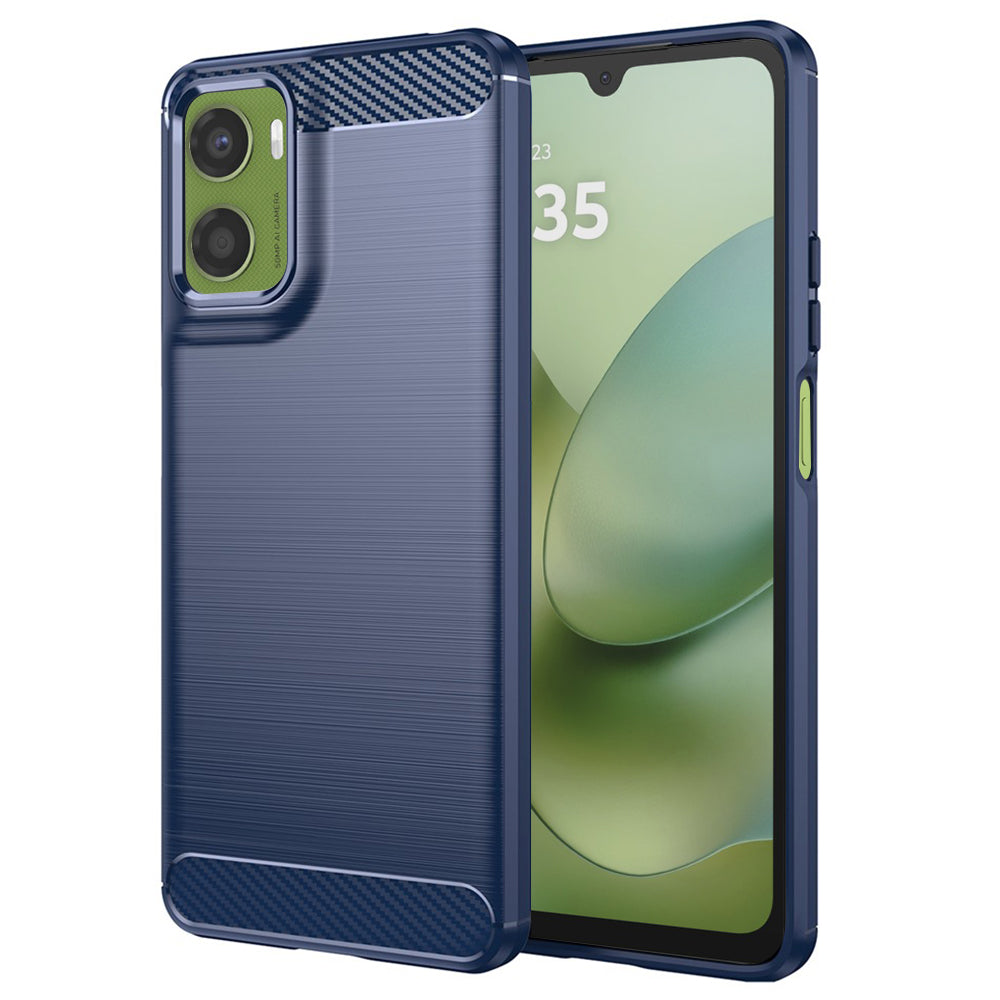 Case for Motorola Moto G06 Power / G06, Techsuit, Carbon, Blue