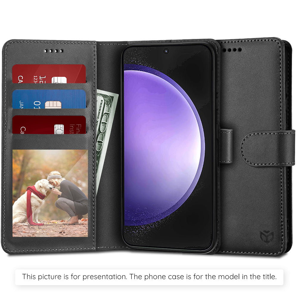 Case for Motorola Moto G15 / G15 Power, Techsuit, Diary Book, Black