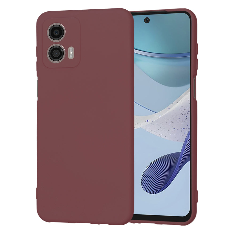 Case for Motorola Moto G53, Techsuit, SoftFlex, Burgundy